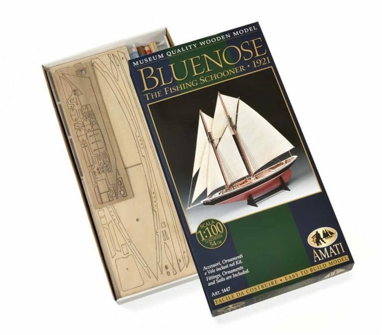 Bluenose 1 Fishing Schooner Amati Model Ship Kit 11-min