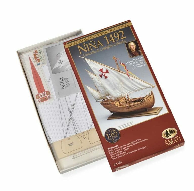 Nina Caravel - Amati Model Ship Kit 10-min
