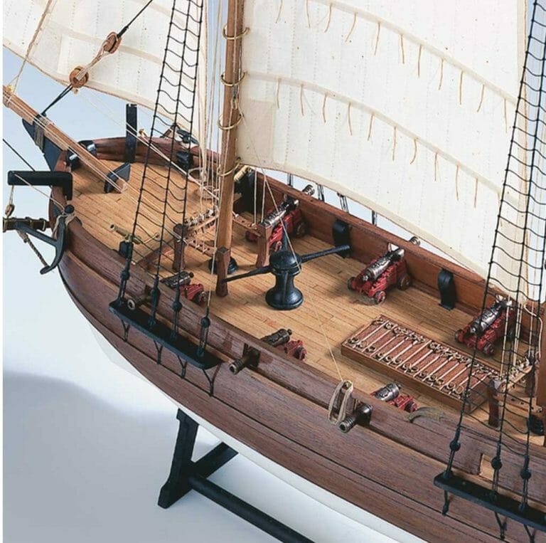Pirate Ship Adventure Amati Model Ship Kit Detail 8-min