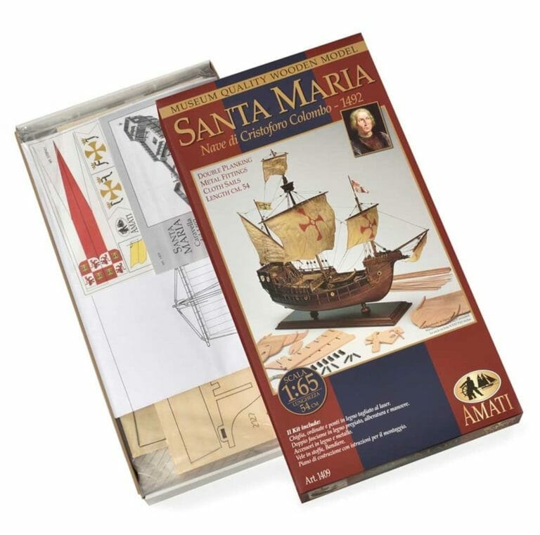 Santa Maria Caravel - Amati Model Ship Kit 10-min