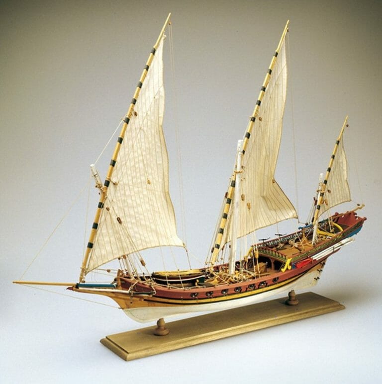 Xebec Armed Vessel - Amati Model Ship Kit 2-min