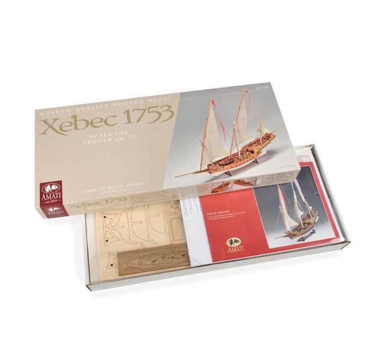 Xebec Armed Vessel - Amati Model Ship Kit 9-min