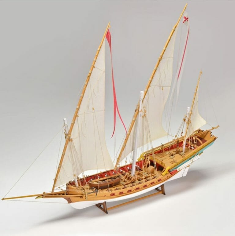 Xebec Armed Vessel - Amati Model Ship Kit-min
