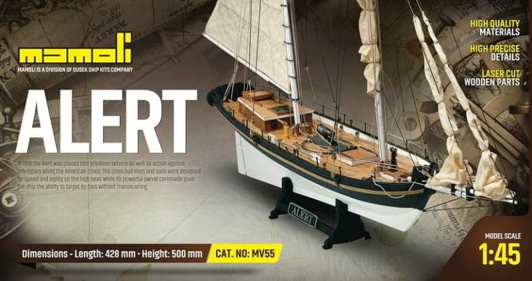 Alert - Mamoli Model Ship Kit - Detail 1-min