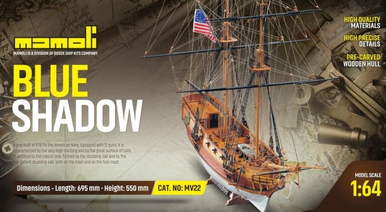 Blue Shadow - Mamoli Model Ship Kit - Detail 1-min