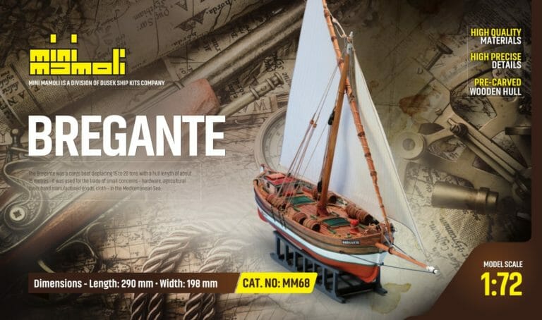 Bregante - Mini Mamoli - Childrens Model Ship Kit - Detail 1-min