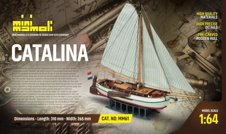 Catalina - Mini Mamoli - Childrens Model Ship Kit - Detail 1-min