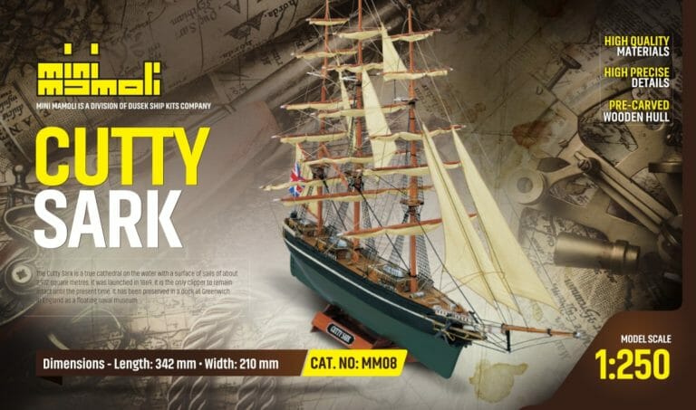 Cutty Sark - Mini Mamoli - Childrens Model Ship Kit - Detail 1-min