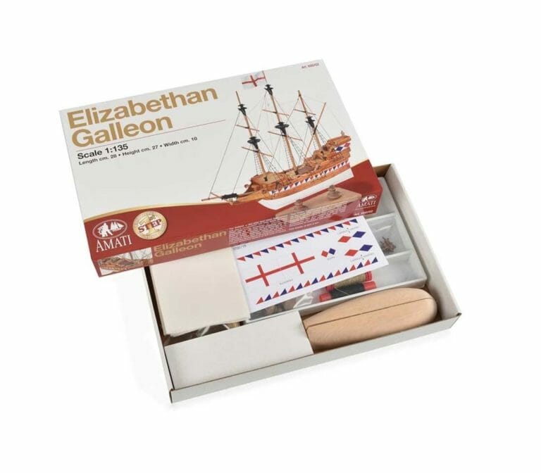 Elizabethan Galleon - Childrens Model Ship Kit - Detail 1-min