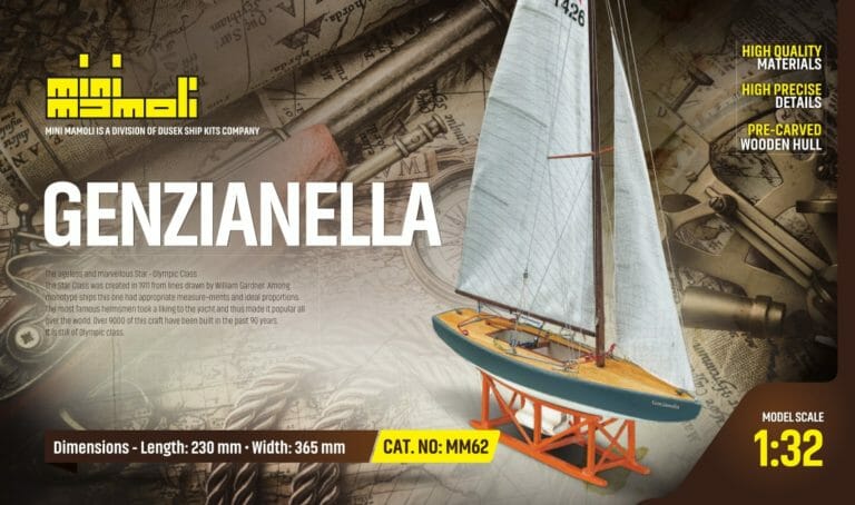 Genzianella - Mini Mamoli - Childrens Model Ship Kit - Detail 1-min