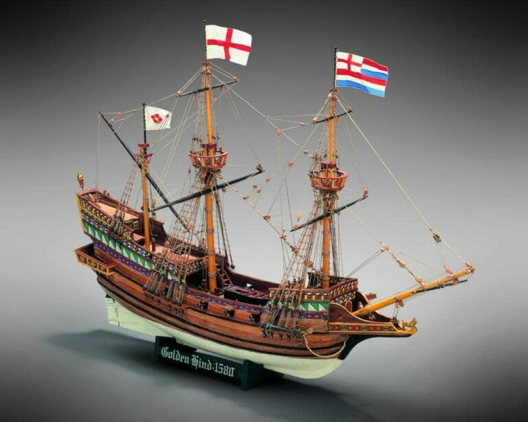 Golden Hind - Mamoli Model Ship Kit-min