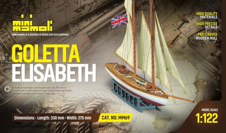 Goletta Elisabeth - Mini Mamoli - Childrens Model Ship Kit - Detail 1-min