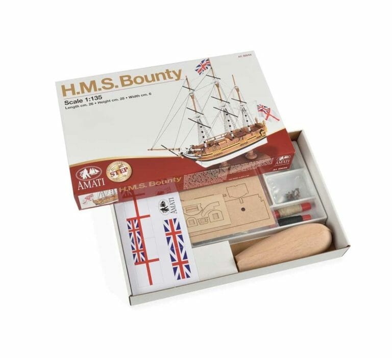 HMS Bounty - Childrens Model Ship Kit - Detail 1-min