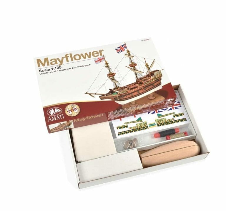 HMS Mayflower - Childrens Model Ship Kit - Detail 1-min