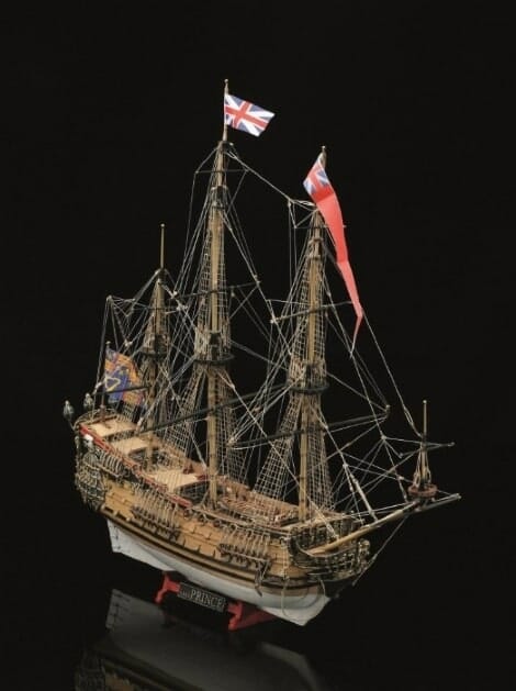 Maquette en bois du navire anglais HMS Prince !