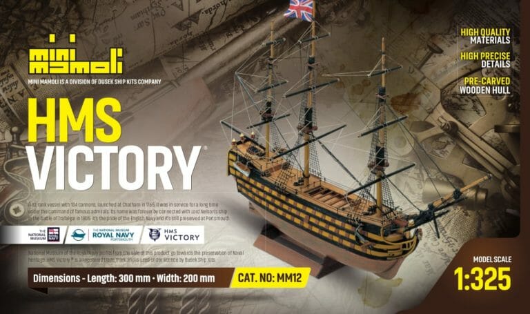 HMS Victory - Mini Mamoli - Childrens Model Ship Kit - Detail 1-min