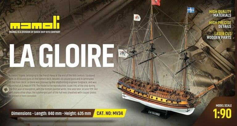 La Gloire - Mamoli Model Ship Kit - Detail 1-min