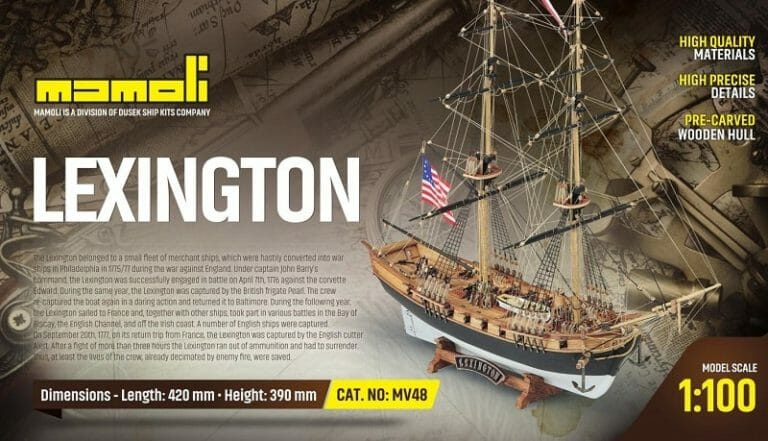 Lexington - Mamoli Model Ship Kit - Detail 1-min