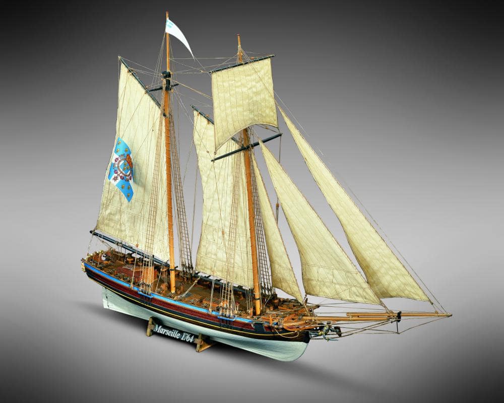 Marseille Model Ship Kit French Schooner - Mamoli (MV25)