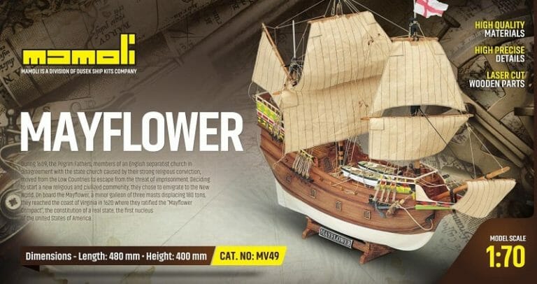 Mayflower - Mamoli Model Ship Kit - Detail 1-min