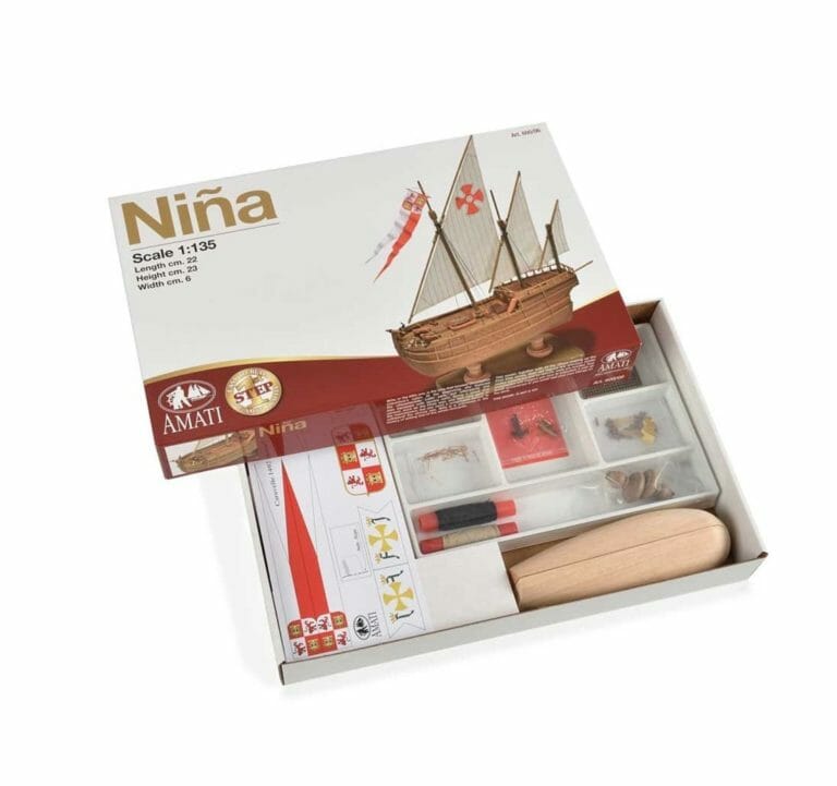 Nina - Childrens Model Ship Kit - Detail 1-min