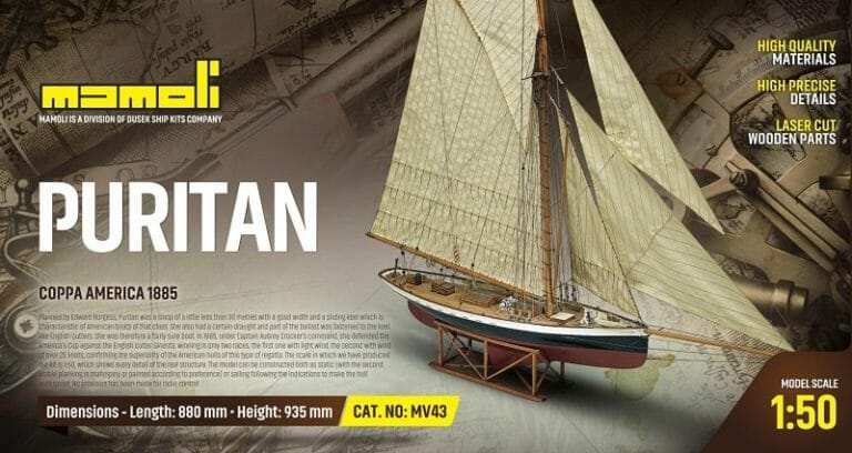 Puritan - Mamoli Model Ship Kit - Detail 1-min