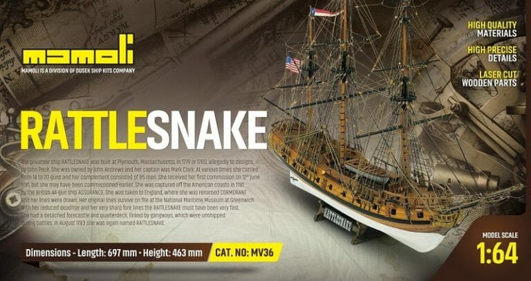 Rattlesnake - Mamoli Model Ship Kit - Detail 1-min