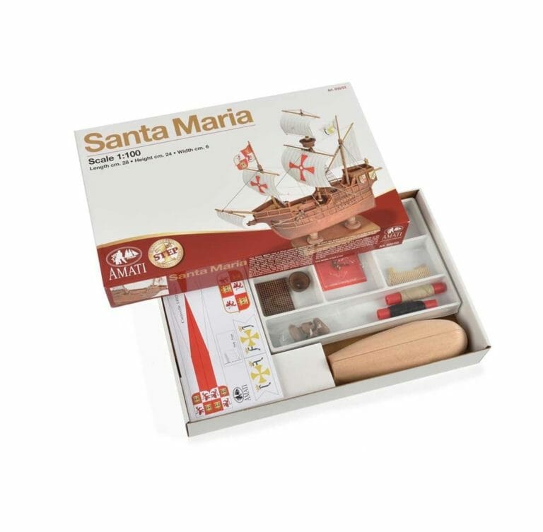 Santa Maria - Childrens Model Ship Kit - Detail 1-min