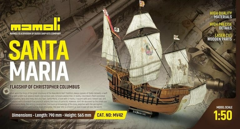 Santa Maria - Mamoli Model Ship Kit - Detail 1-min