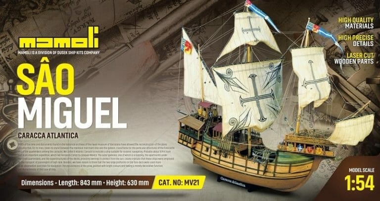 Sao Miguel - Mamoli Model Ship Kit - Detail 1-min