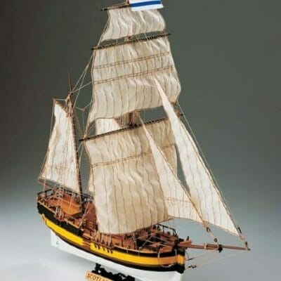 Golden Yacht Ship in a Bottle Kit - Amati