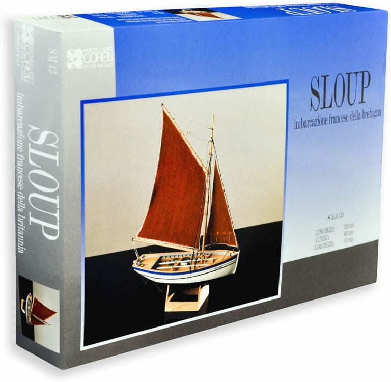 Sloup - Corel Model Ship Kits - Detail 1-min