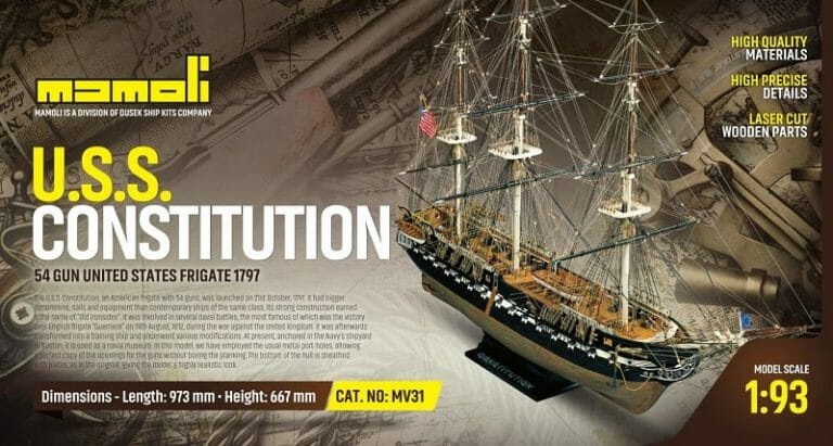 USS Consitition - Mamoli Model Ship Kit - Detail 1-min