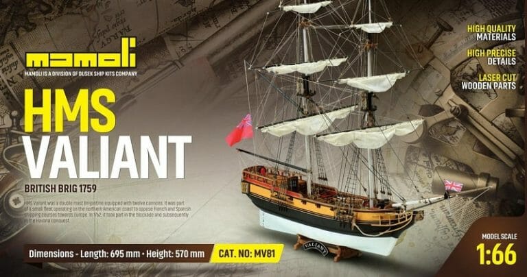 Valiant - Mamoli Model Ship Kit - Detail 1-min