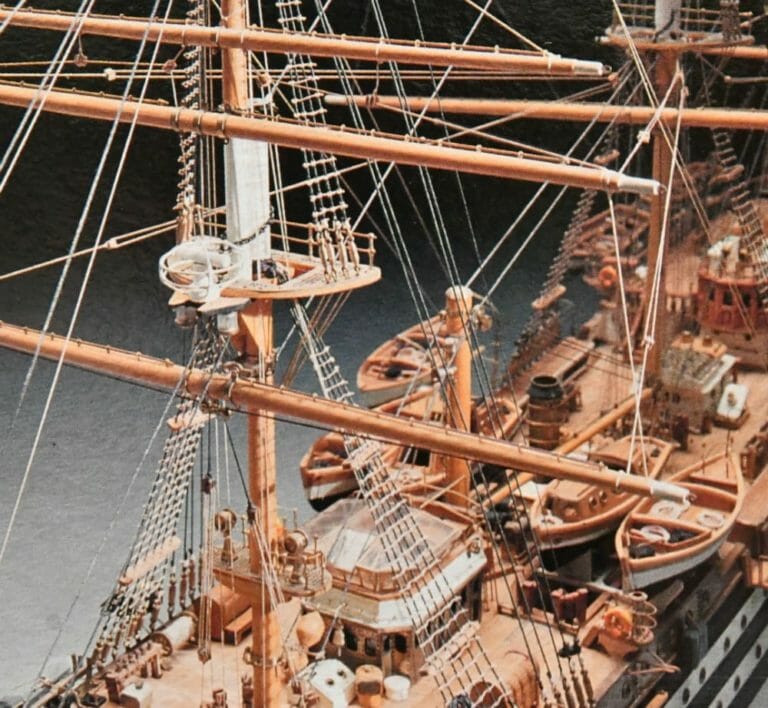 Amerigo Vespucci Deluxe 1-84- Mantua Model Ship Kit - Detail 6-min