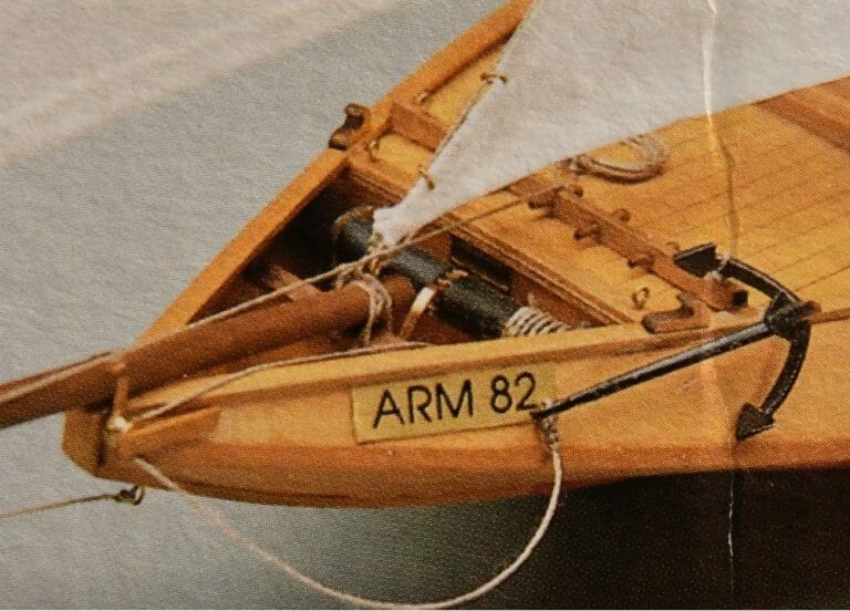 Arm 82 Dutch Fishing Boat - Mantua Wooden Model Ship Kits - Detail 7-min