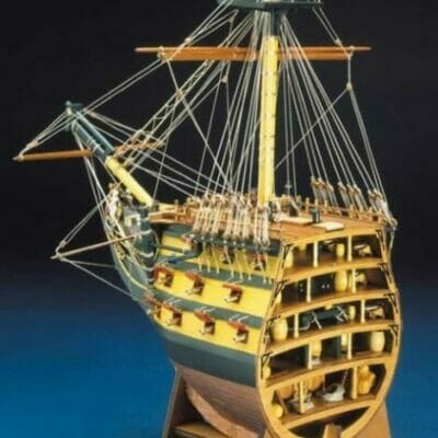 HMS Victory Deluxe Bow Section - Mantua Wooden Model Ship Kits