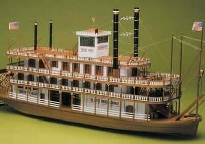 Mississippi River Steamboat - Mantua Wooden Model Ship Kits