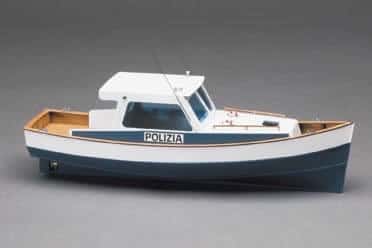 Police Motor Boat - Mantua Wooden Model Ship Kits