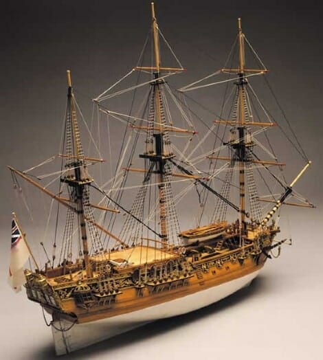 Royal Yacht Caroline - Mantua Wooden Model Ship Kits