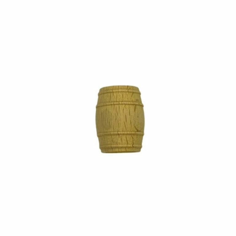 Barrel - Wood - Yellow - 20dia X 22mm