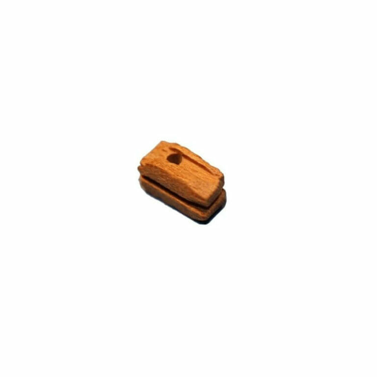 Block - Wood - Fawn - 1 Hole - 18 (3mm)