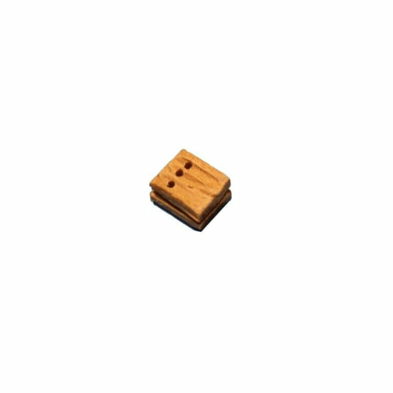 Block - Wood - Fawn - 2 Hole - 1332 (10mm) (1)