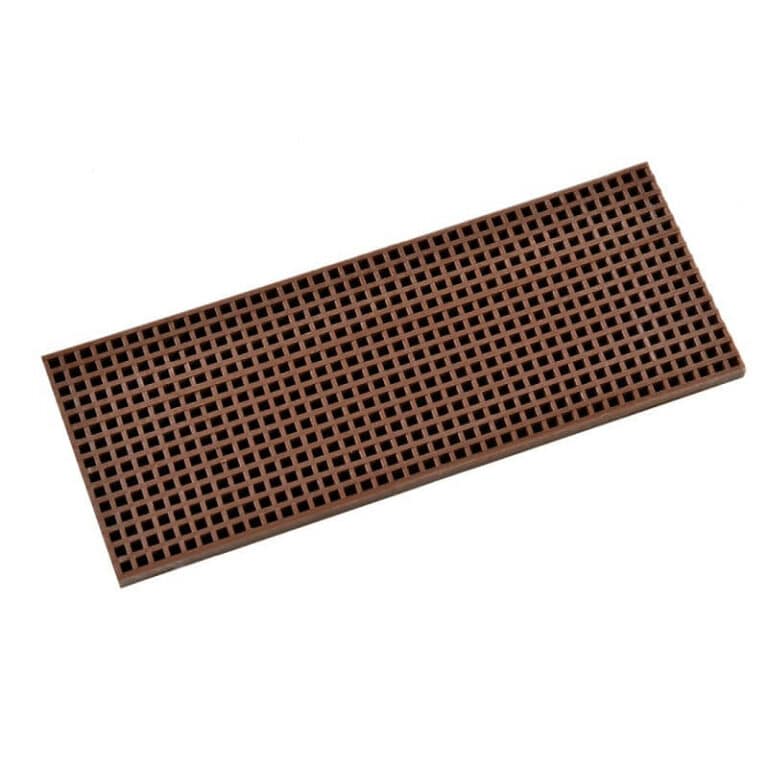 Grating - Plastic - Brown - 40x100x1.5mm Holes