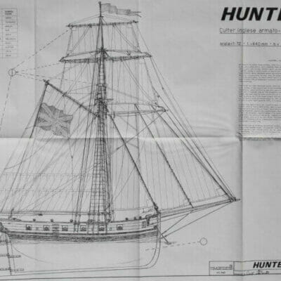 Hunter Model Ship Plans by Mamoli