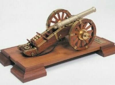 Napoleonic Gun Wooden Model Kit by Mantua