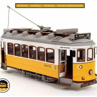 Lisbon Tram Wooden Model Kit by Occre