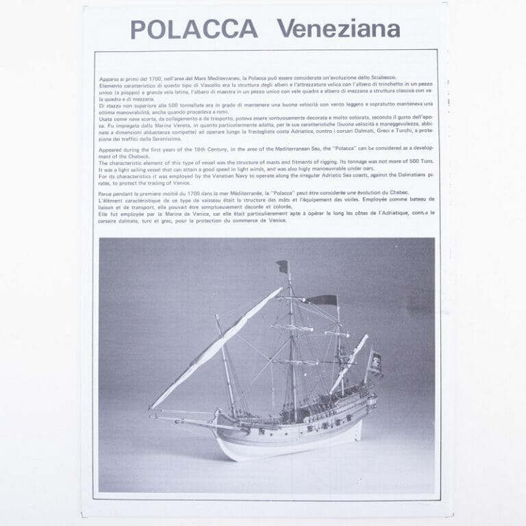 Polacca Venezian Ship Plans 2