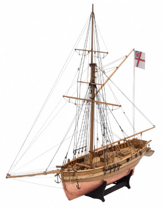 HM Cutter Mermaid Deluxe Wooden Model Ship Kit by Modellers Shipyard