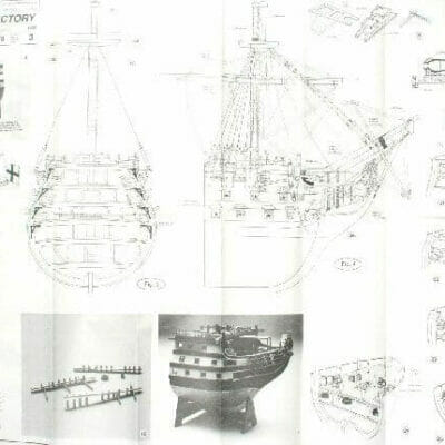 HMS Victory Bow Model Ship Plans